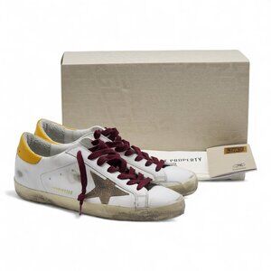 Golden Goose Superstar Leather Sneakers white yellow